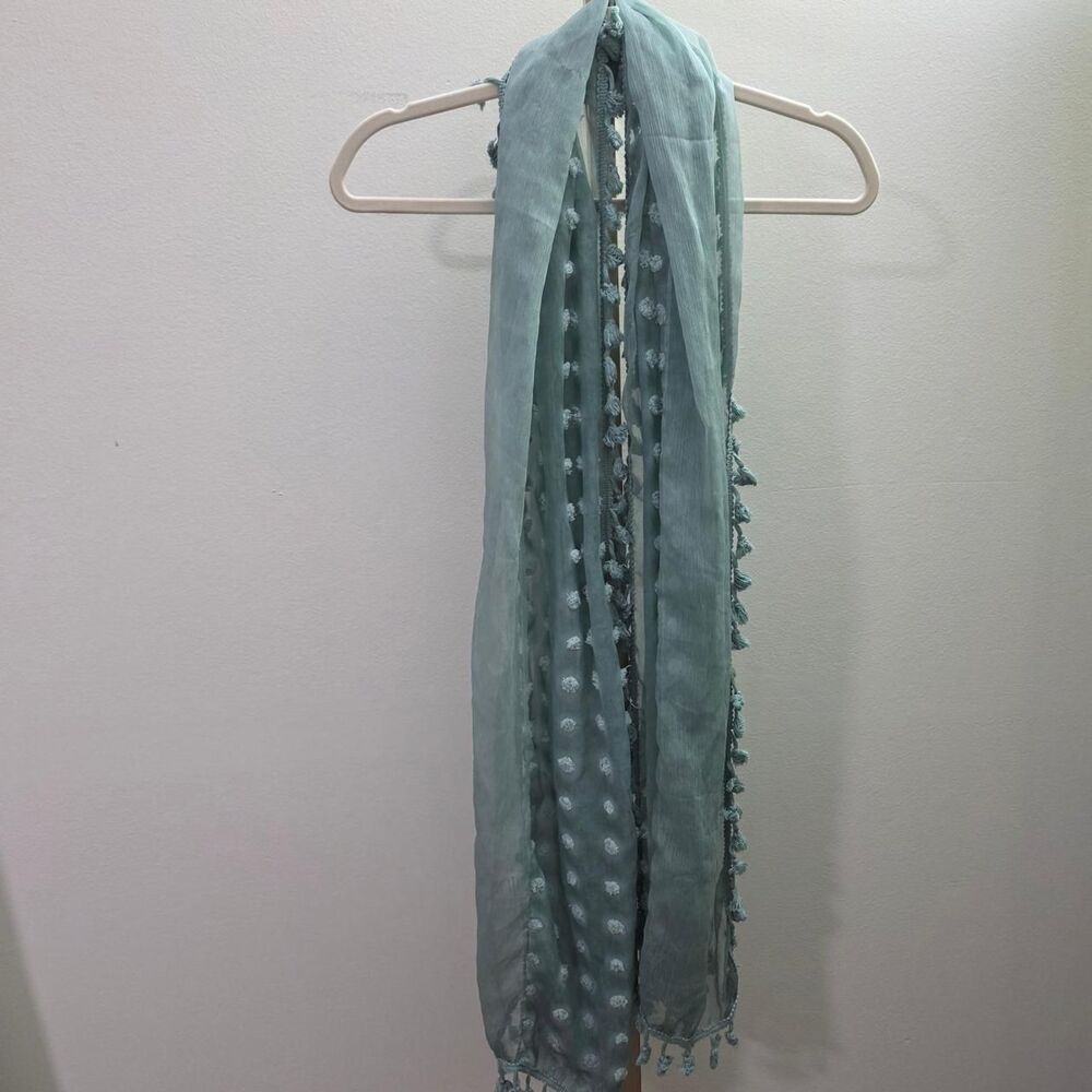 Unbranded Women's Blue and Green Scarf-wraps
